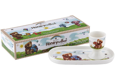 Honey Pot Plate And Egg Cup Set