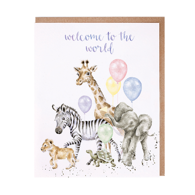 Wrendale Designs  Welcome To The World Card