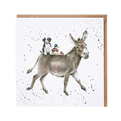 Wrendale The Donkey Ride Card