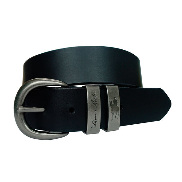 Thomas Cook Silver Twin Keeper Belt - Black