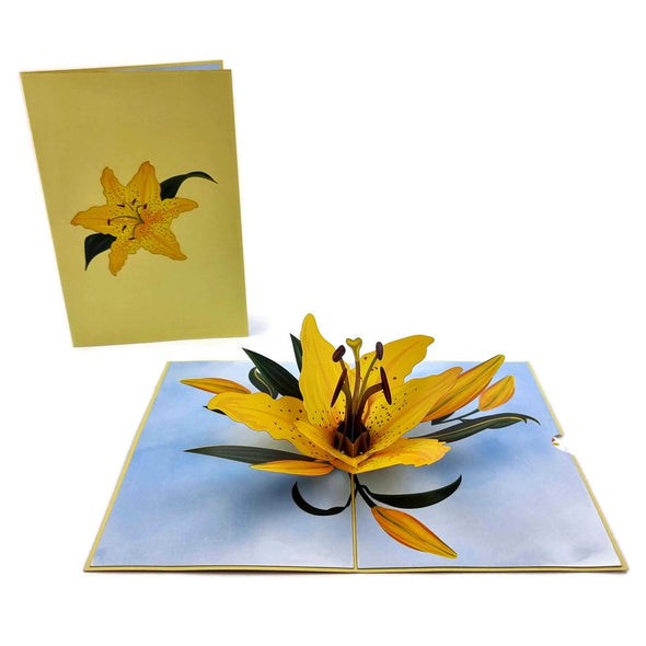 Colorpop Cards - Yellow Lily Flower